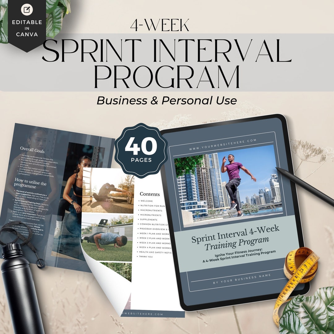 Sprint Interval Training, Personal Trainer Programme, Fitness Program ...