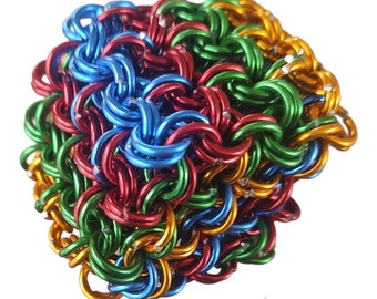 Cubo de gelatina de malla de aluminio anodizado - Juguete antiestrés