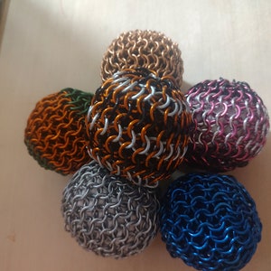 chainmail hacky sack/ stress ball