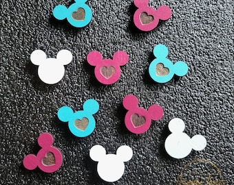 Heart Mouse Push Pins | Set Of 10 | Trendy Thumb Tacks | Art Decor | Cork Board