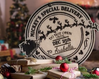 Personalized Mouse Gift Tag| Magical Ornaments |  Mickey Christmas Ornaments | Custom Ornaments | Personalized Ornaments