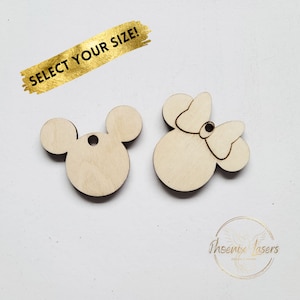 Mickey Head Wood Shape | Minnie Head Wood Shape | Mickey Cut Out Shapes | Mickey Calendar | Minnie Wood Crafts | Mickey Ornaments