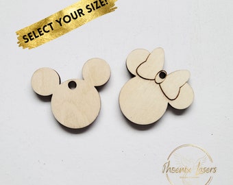 Mickey Head Wood Shape | Minnie Head Wood Shape | Mickey Cut Out Shapes | Mickey Calendar | Minnie Wood Crafts | Mickey Ornaments