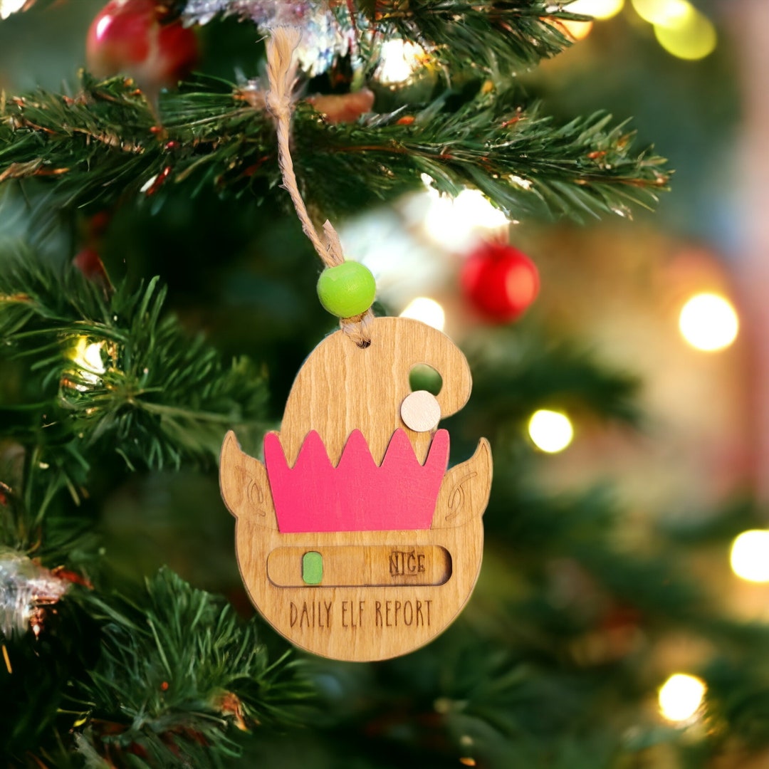 Elf Report Ornament Elf on the Shelf Ornaments Funny Etsy