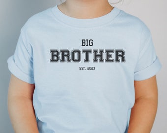 Big Brother Tee|Big Brother Shirts|Bruder TShirt|Benutzerdefinierte Geschwister Shirt|Big Brother|Benutzerdefiniertes Datum