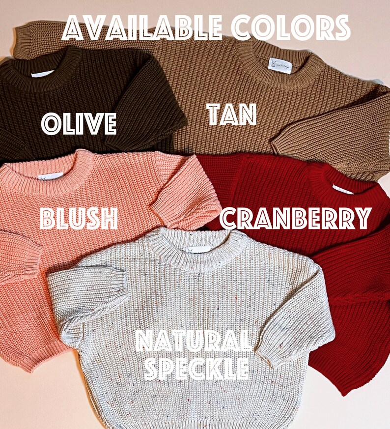 Hand Embroidered Baby and Toddler SweaterCustom NameCotton CrewneckBaby Shower GiftBaby's NamePersonalizedBaby NameToddler Name image 7