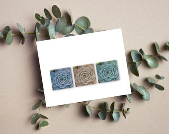 Succulent Greeting Card Digital Download - Pastel