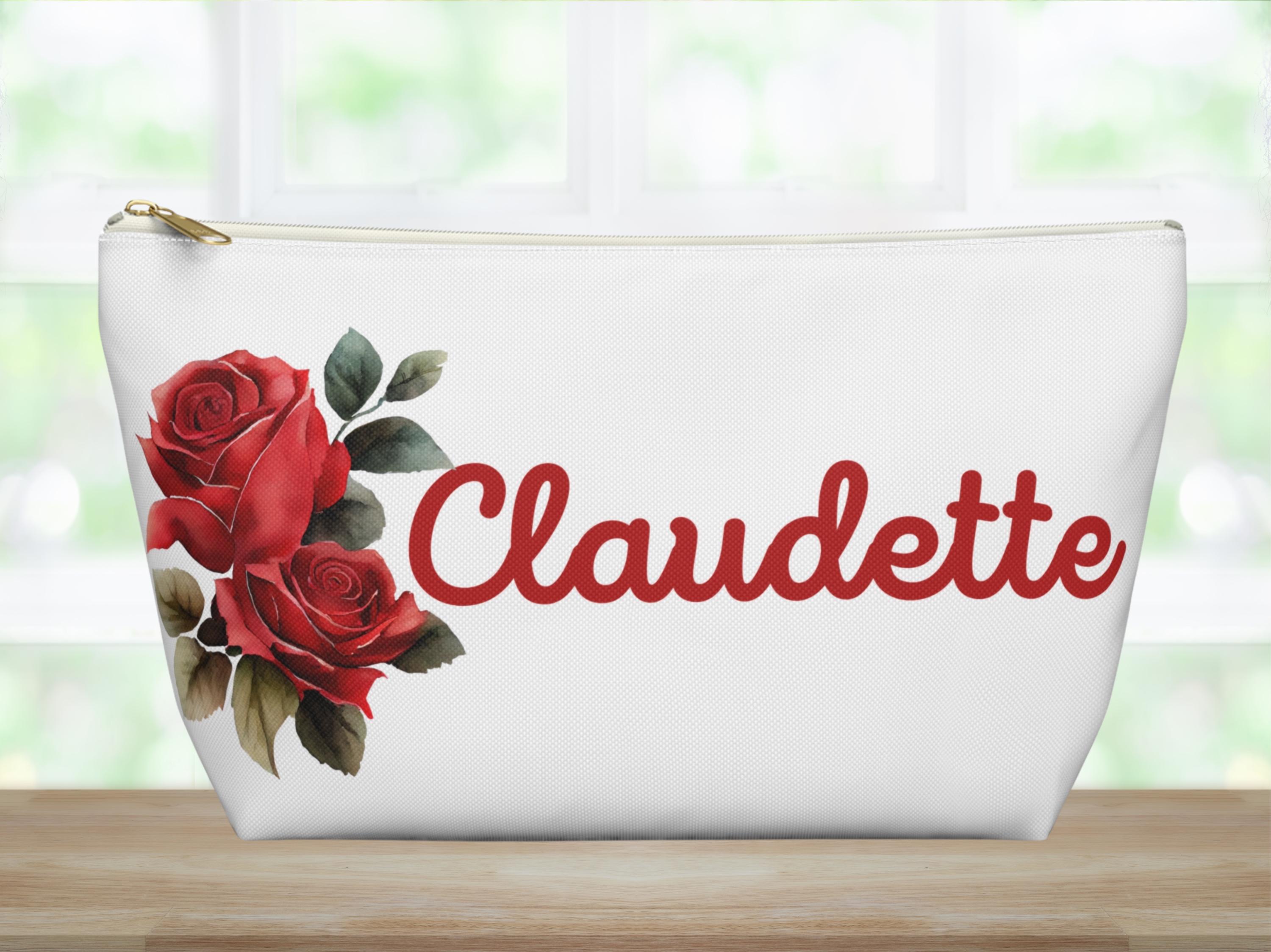 Birth Flower Makeup Bag: Personalized Cosmetic & Toiletry Pouch