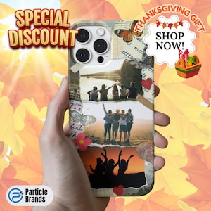 Coque de portable personnalisée pour scrapbooking Coque de portable photo personnalisée pour iPhone 11 12 13 14 15 16 Pro Max cadeau pour maman cadeau spécial Thanksgiving