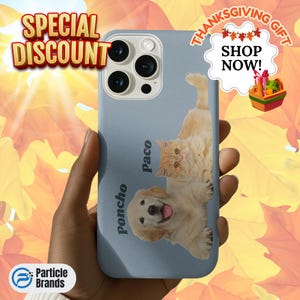 Custom Pet Phone Case Dog Name Photo Personalized Cat Gift for Her iPhone 11 12 13 14 15 16 Pro Max Samsung S21 S22 S23 S24 Plus Ultra