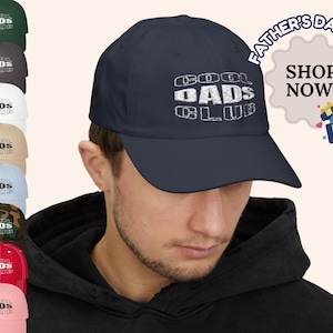 Coole Dads Club Kappe Vatertag Classic Dad Cap Geschenk für Ihn Lustiger Dad Hat Cotton Baseball Cap Relaxed Fit Vintage Dad Cap