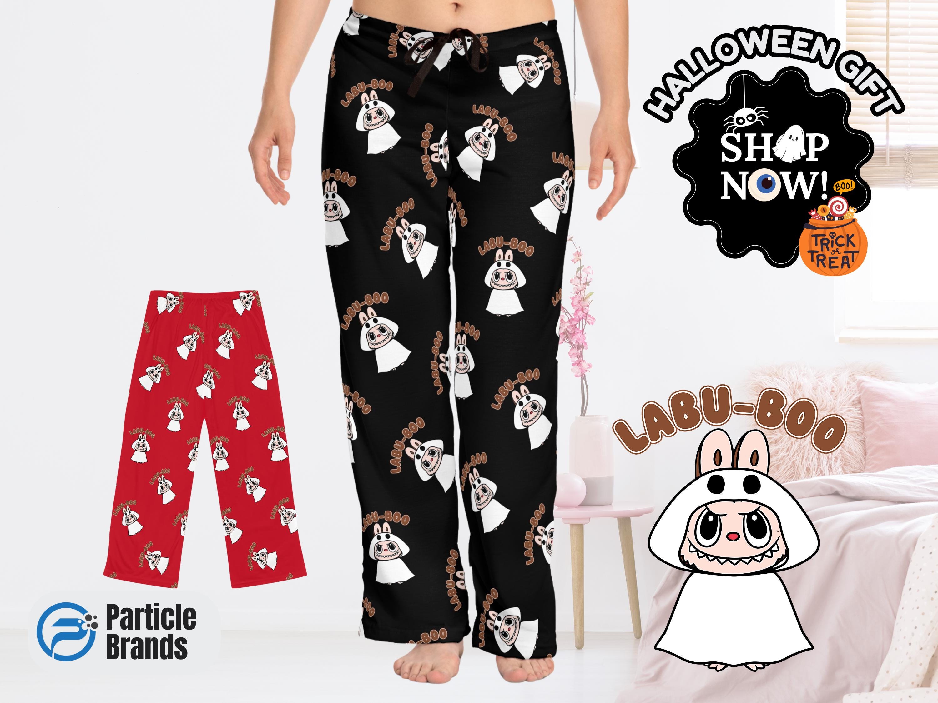Lababu Pyjamas Labubu Halloween Pajamas Women’s Cute Sleep Pants Spooky Loungewear ...