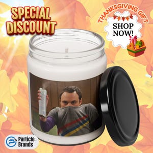 Sheldon Lysol Meme Soy Candle: Funny Big Bang Theory Gift