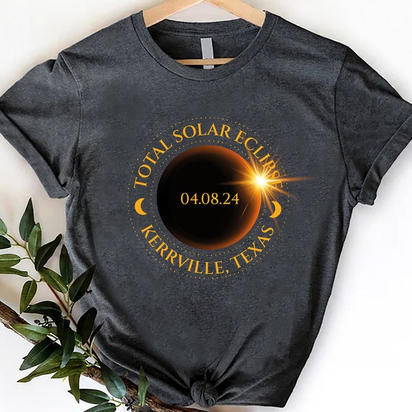 Total Solar Eclipse Shirt, City State Shirt, America Totality Shirt,April 8 2024,Texas America Eclipse Souvenir Gift, Sun Moon Totality Tee