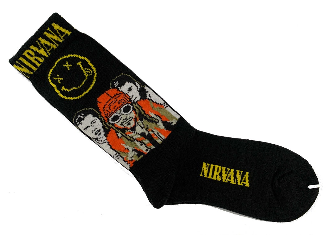 Nirvana Socks Smiley Face Logo Etsy
