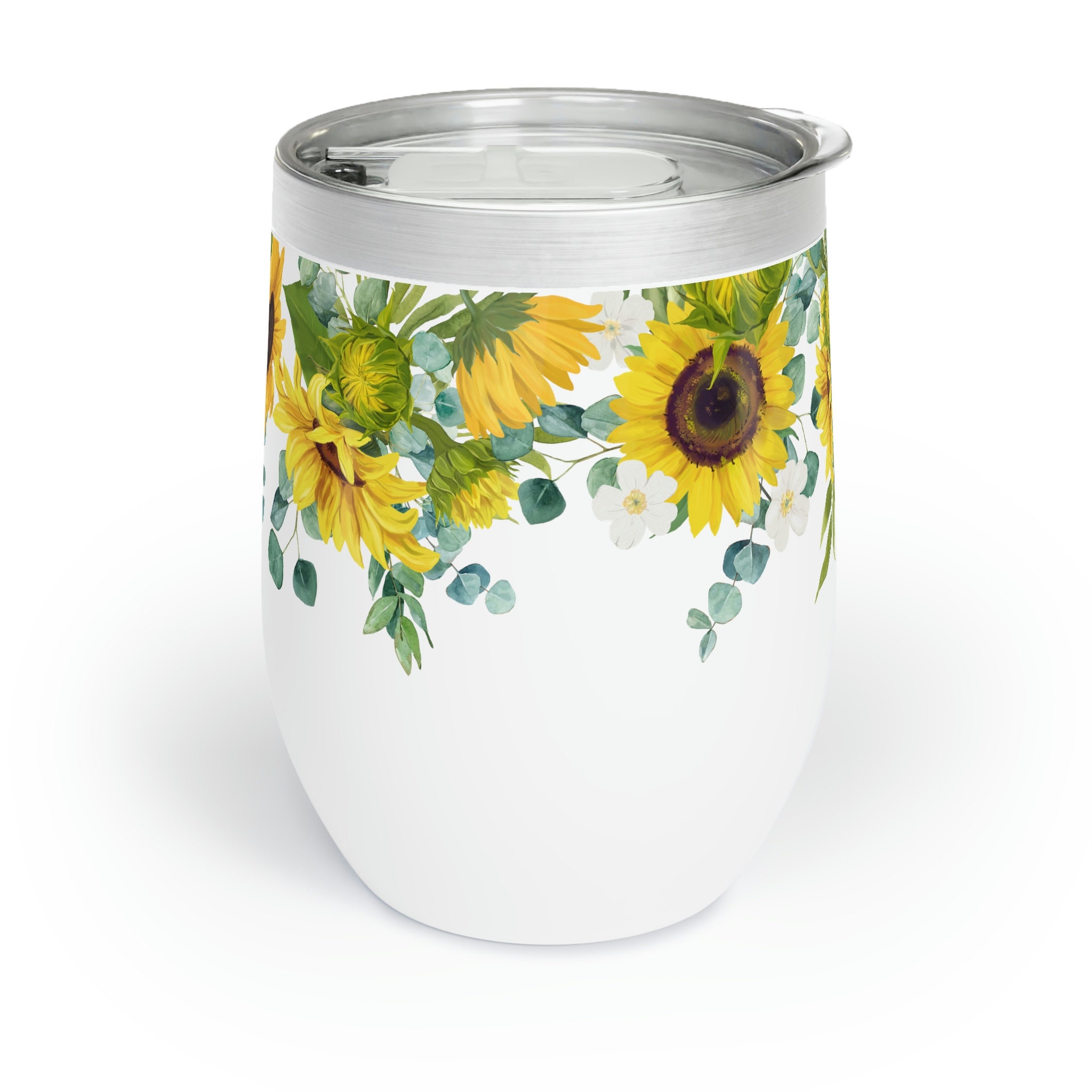 Insulated Water Bottle - Eucalyptus Sunflower main image 0