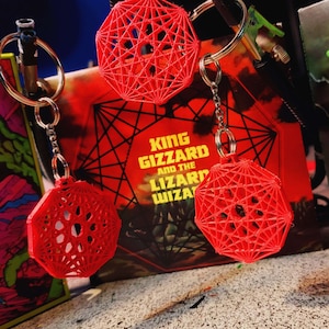 Brelok Nonagon Infinity 3D - Król Gizzard i Jaszczurczy Czarodziej
