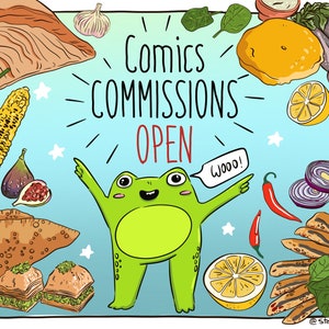 I will draw a custom comic book page/ custom cartoon portrait for you - digital illustration, line art, commission drawing