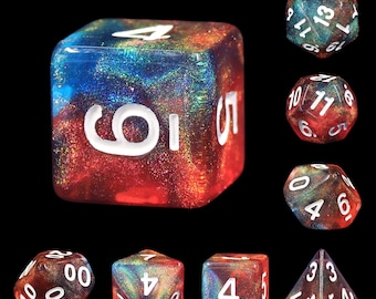 Dragon Scale Aurora 7-Dice Set