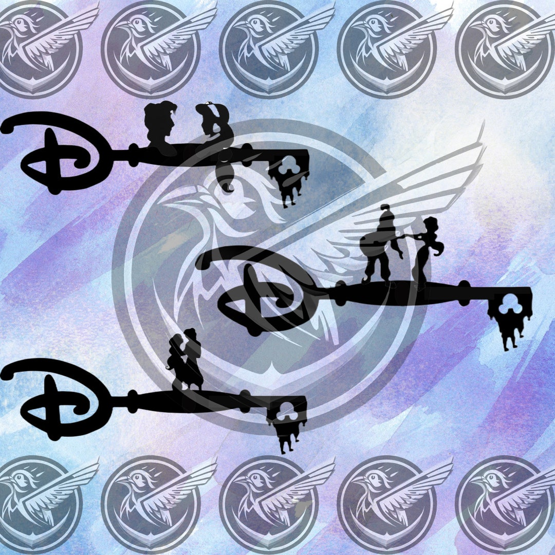 Disney Key Dxf Pack 4 diseños svg png disneyy key magic key llave - Etsy España
