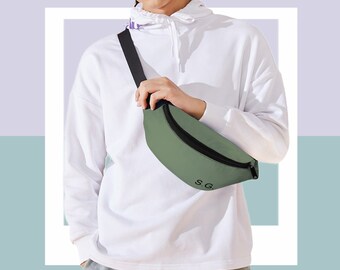 Personalized Fanny Pack • Custom Initial Belt Bag • Fanny Packs • Crossbody Bag • Crossbody Belt Bag • Bag For Park/ Vocation/ Trip/ Party