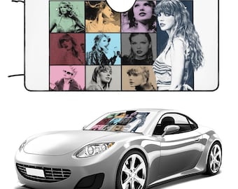 Custom Car Windshield Sunshade • TS The Eras Tour Auto Sun Shade • Personalized Foldable car sunshade • Swiftie Fan Car Gifts 2024