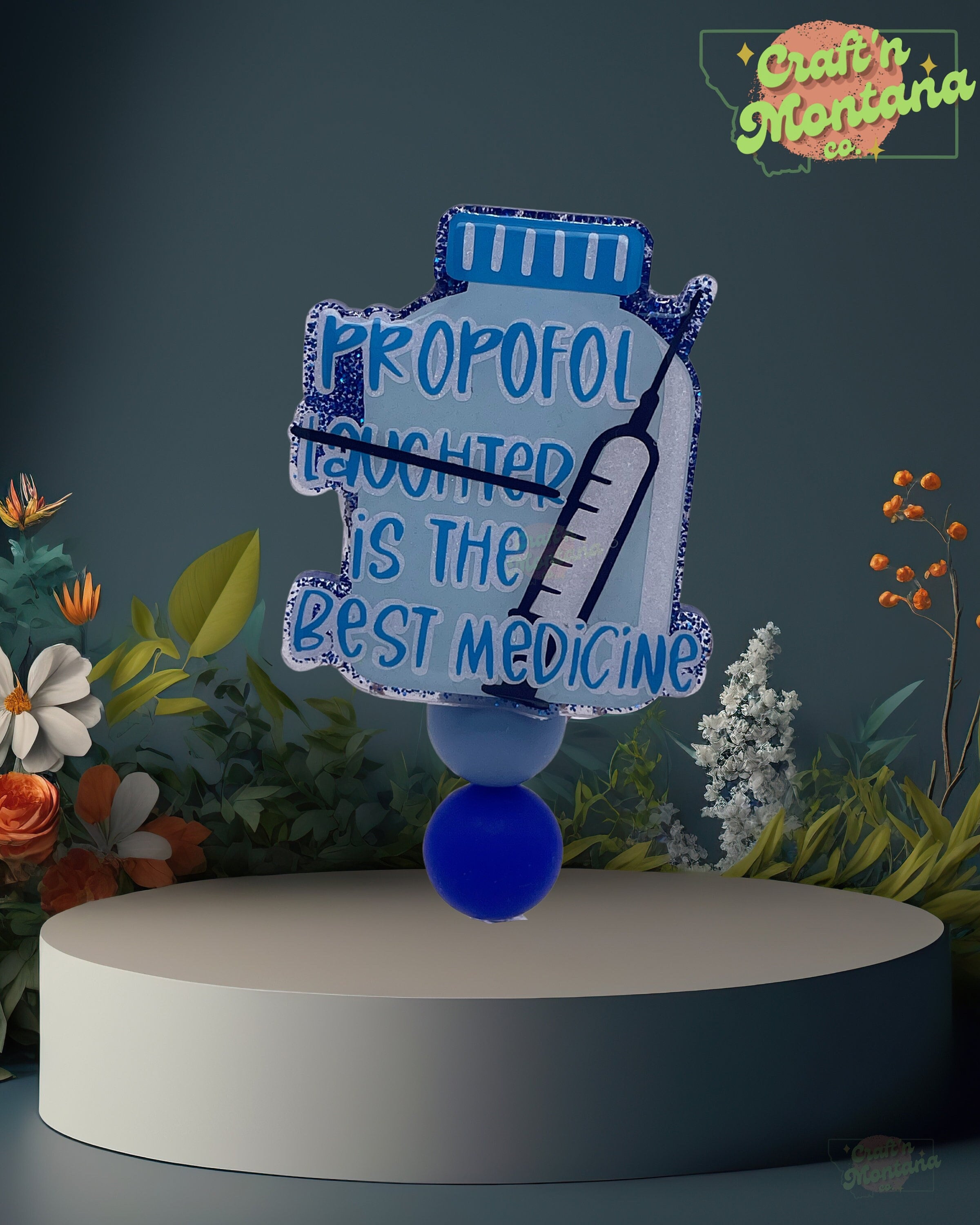 Propofol is the Best Medicine Badge Reel -  Funny ID badge gift for nurses, anesthesia professionals, doctors and other healthcare workers