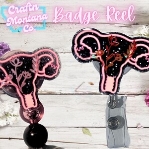 Uterus Uterus Badge Reel - Geschenk für Krankenschwestern, Geburtshelfer, Geburtshelfer, Geburtshelfer
