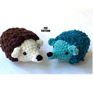 Hughie Hedgehog No Sew Crochet Amigurumi Plushie Pattern PDF File
