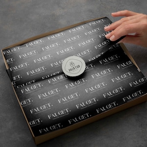 Custom Black Logo Tissue Paper Personalized Printed Tissue Paper Business Logo Custom Brand Package Black Tissue Paper Luxury Packaging