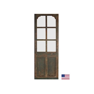 New Pantry Doors, 1.5&quot; Solid Cedar Wood. Custom made Vintage Doors. Antique Pantry Door, Glass Pantry Door, Solid wood Door, Laundry doors.