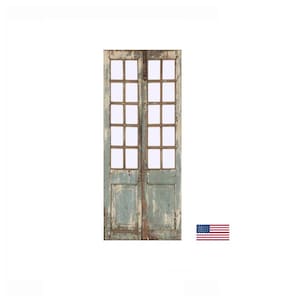 New Pantry Doors, 1.5&quot; Solid Cedar Wood., Custom made Vintage Doors. Antique Pantry Door, Glass Pantry Door, Solid wood Door, Laundry doors