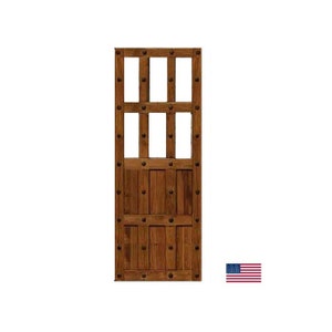 New Pantry Doors, 1.5&quot; Solid Cedar Wood.. Custom made Vintage Doors. Antique Pantry Door, Glass Pantry Door, Solid wood Door, Laundry doors.