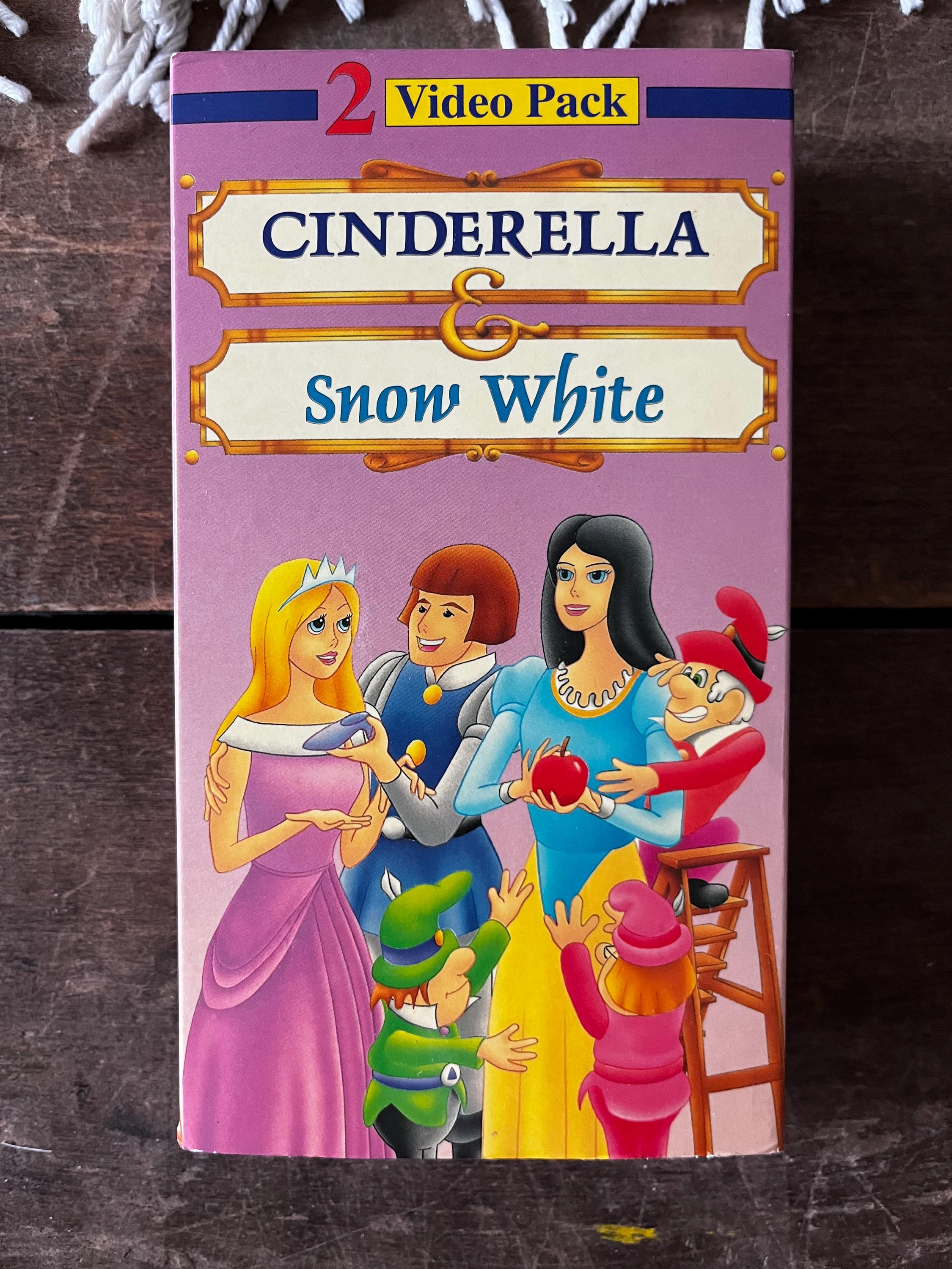 Cinderella and Snow White. Double VHS. Mendacy Music Group