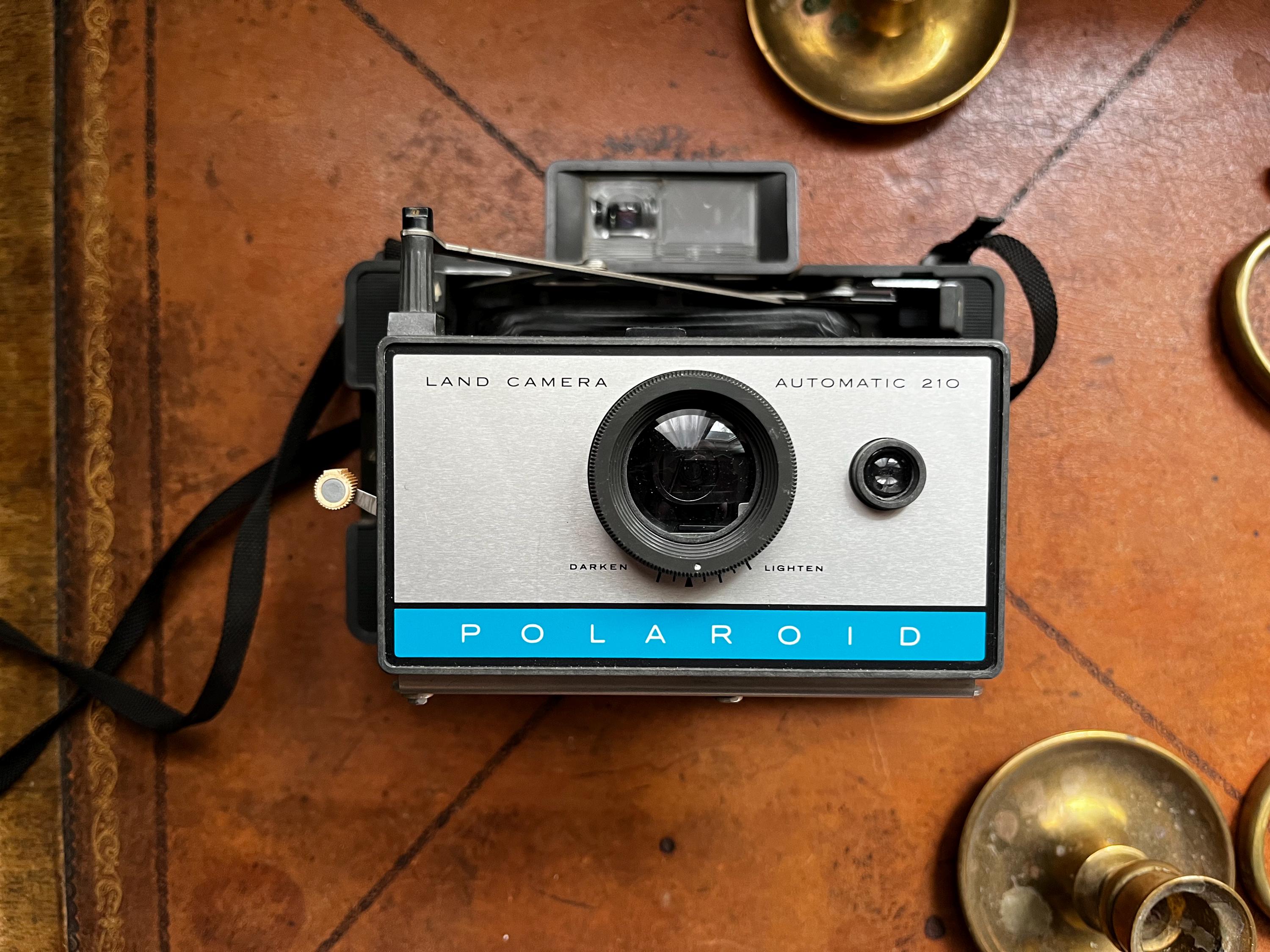 1960s Polaroid Land Camera 210 With Case and Documents