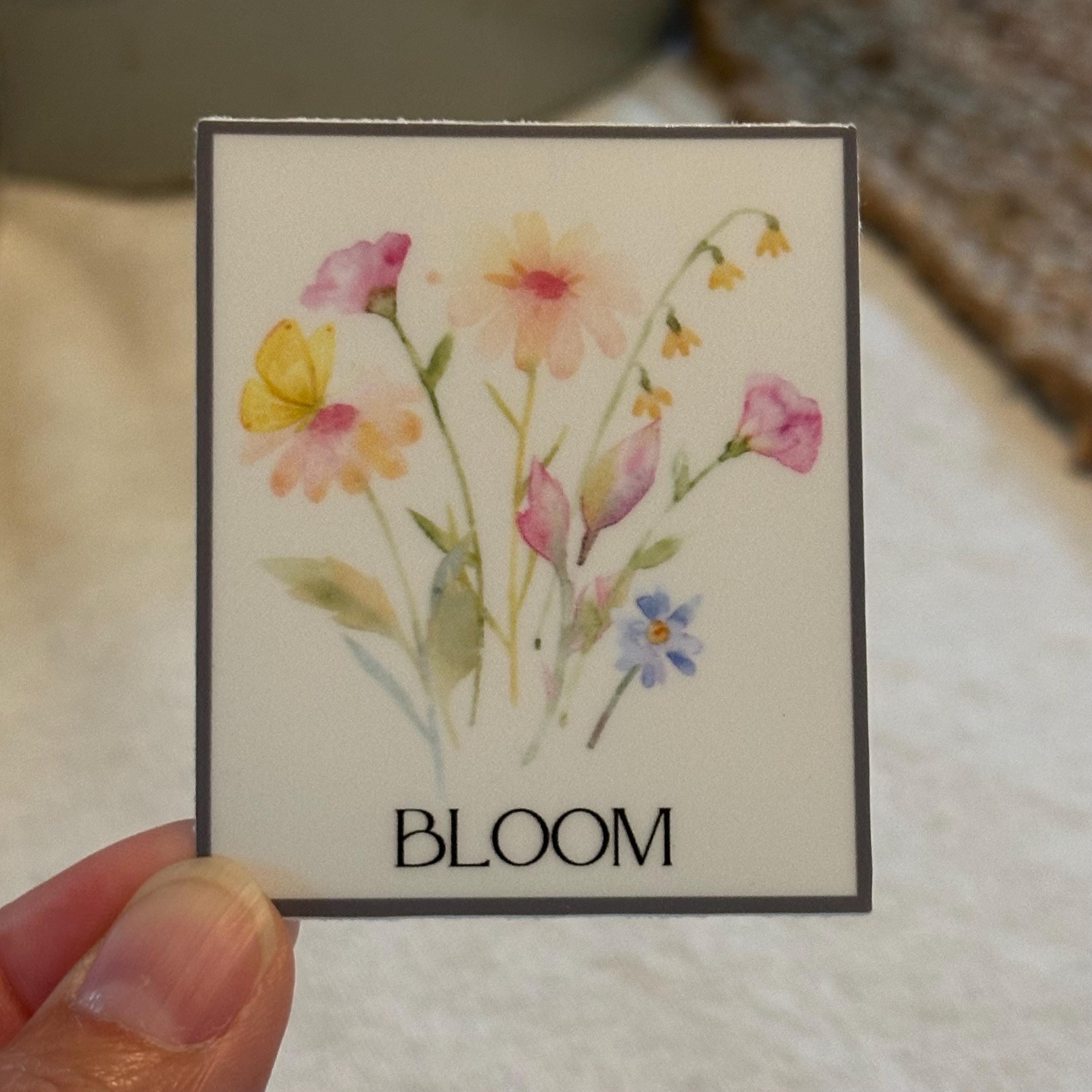 Bloom Flower Vinyl Sticker - Etsy