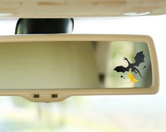 Celestial Dragon Car Decal: Fantasy Reader Vinyl Sticker