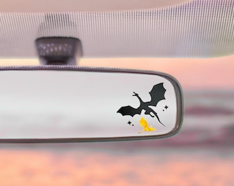 Sticker voiture dragon céleste : vinyle autocollant lecteur fantastique