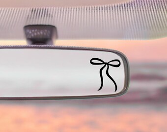 Décalcomanie délicate avec noeud : vinyle autocollant imperméable, décalcomanies voiture pour femme