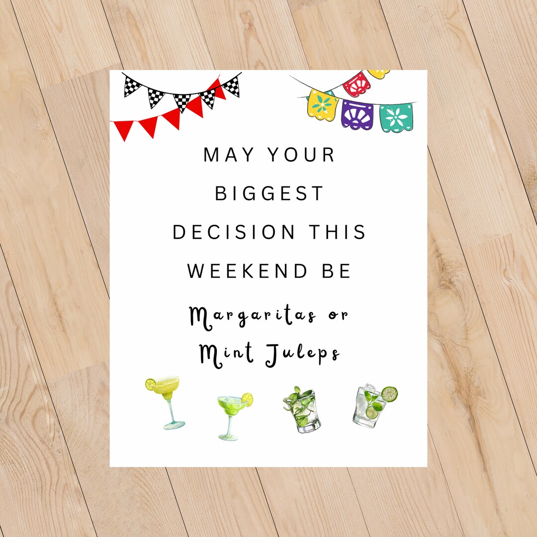 Derby De Cinco Party Decor, Printable Cinco De Derby Decor, Cinco De ...