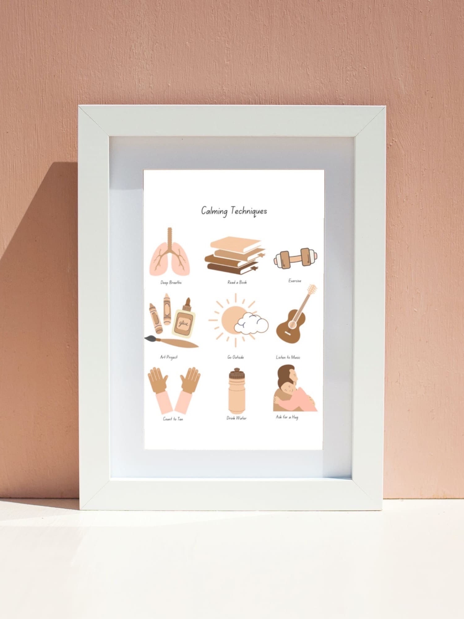 Calming Poster for Kids Printable Mental Health Poster - Etsy
