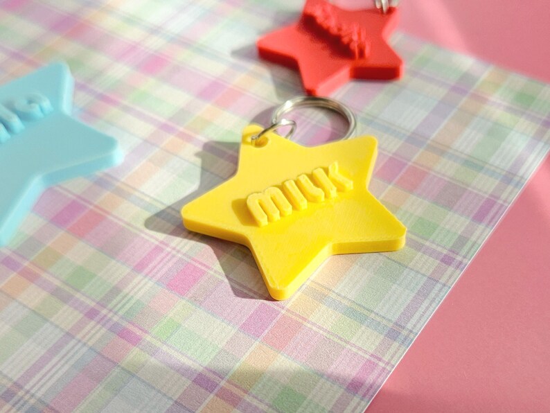 Custom Pet ID Tag Personalized 3D Printed Dog Tag Star Shape Name Tag for Cats Accessory Dogs Aesthetic Pet Gift Puppy Minimalist Tag image 6