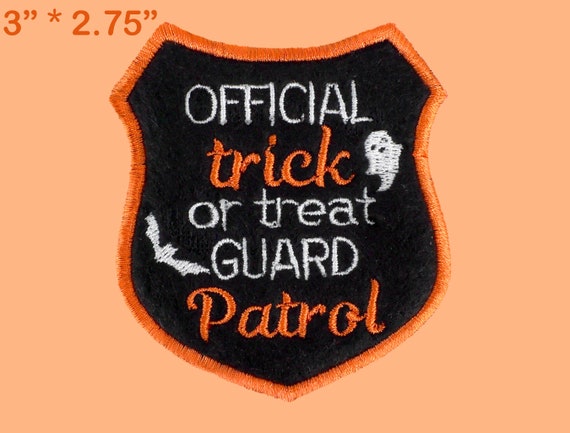 Halloween Dog Patch Pet Harness Badge Dog Halloween Outfit Iron On Patch Hook Loop Embroidered Costume DIY Pet Trick or Treat  Accessories