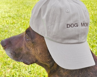Dog Mom Hat Custom Hat Embroidery Baseball Cap Dog Dad Embroidered Hat For Dog Lover Hat Gift for Dog Parent Gifts Fur Mom Hat Adjustable
