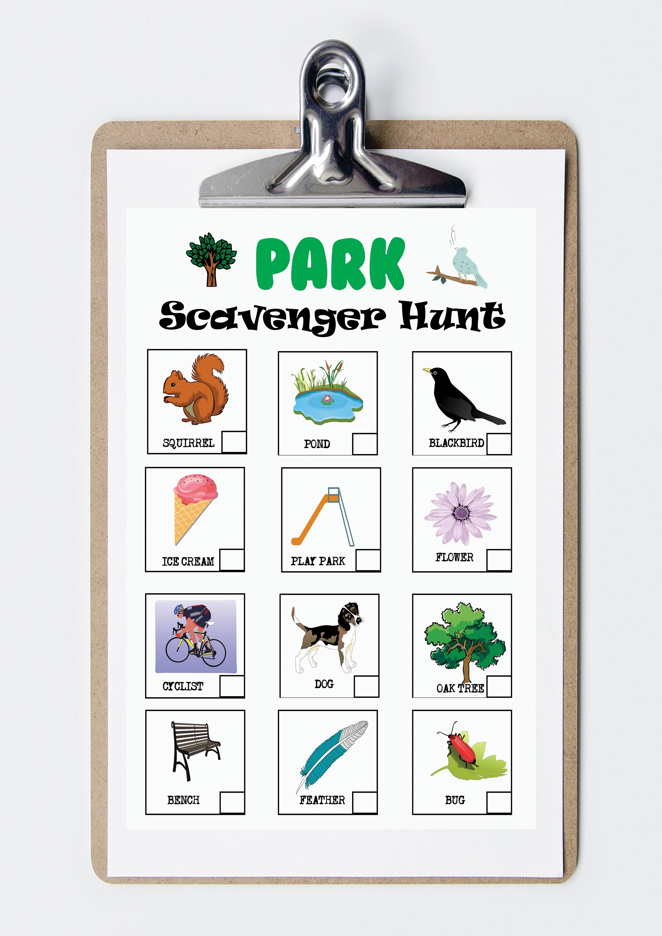 Printable Scavenger Hunt for Kids Outdoor Games, Forest Treasure Hunt ...