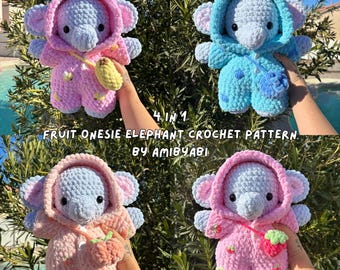 Fruit Onesie Elephant Crochet Pattern