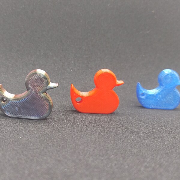 3d Printed Duck Keychain Etsy