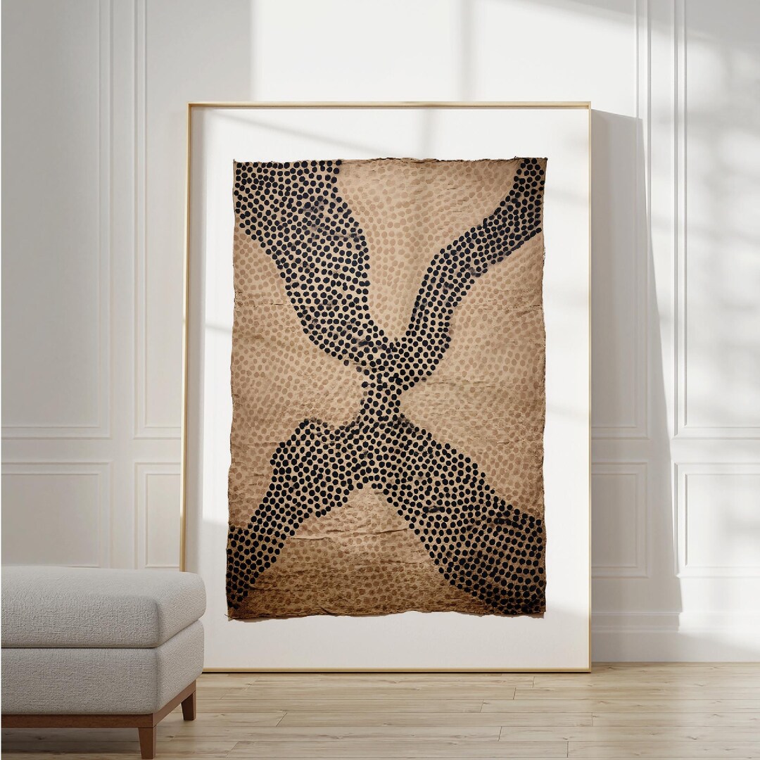 Wabi Sabi Textile Art Print, Japandi Beige Decor (digital Download) - Etsy