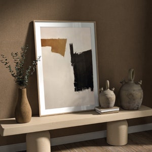 Japandi Wabi Sabi Wall Art, Digital Abstract Painting, Minimalist Print ...