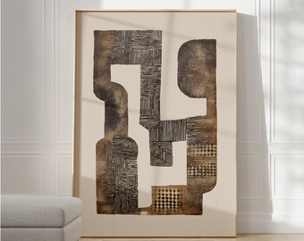 WabiSabi Art, minimalist beige digital poster, Extra Large Wall Art, Livingroom Art, modern beige Decor, Texture painting
